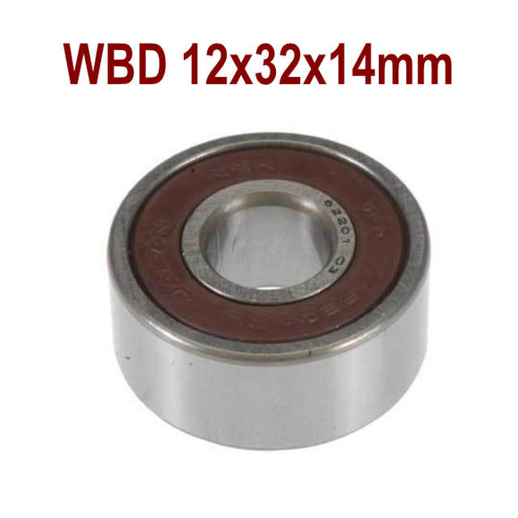 WBD Alternator Bearing 12mm ID x 32mm OD x 14mm W  -  53208