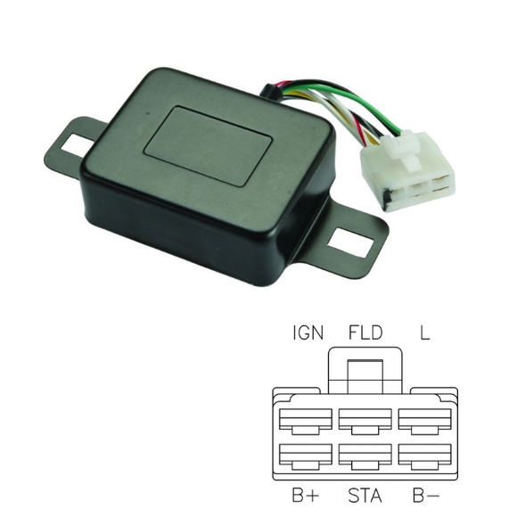 Alternator Voltage Regulators > Voltage Regulator 12 Volt External for Mitsubishi MD001811, MD001812, MD001821, MD009080, MD011812 - 800390