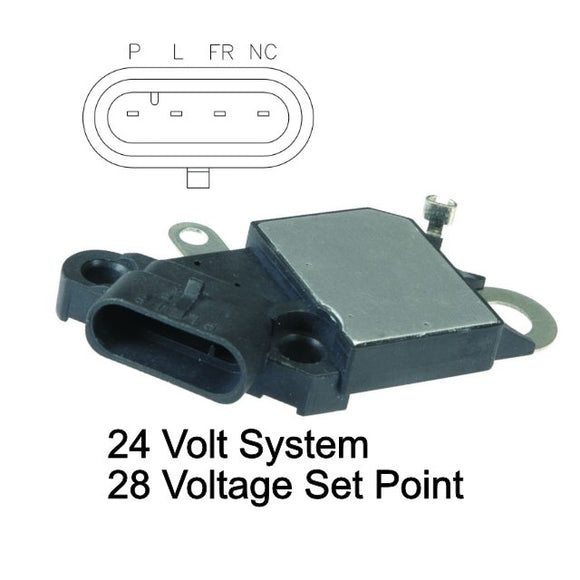 Voltage Regulator for 24 Volt Delco NF-F-L-P Terminals, Replacing 10514476, 10521828, 10526698 - 80406351