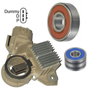 Alternator Rebuild Kit; Voltage Regulator with Brushes & Bearings Alternator 2012-2013 Mazda 3 2.0L (with Alternator # PE07-18-300, A002TJ1591) - 11635RK
