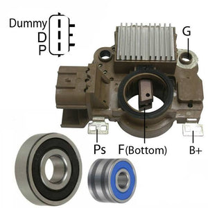 Alternator Rebuild Kit for 2011-2014 Mazda 2 - Regulator, Brushes, Bearings - 11578RK
