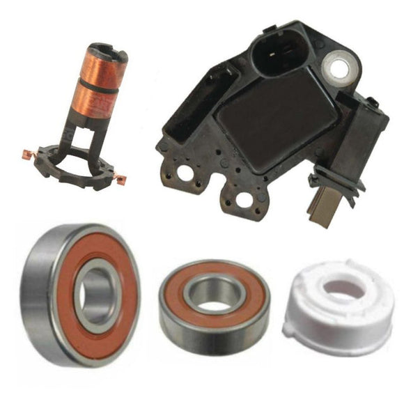 Alternator Rebuild Kit Sprinter with Valeo A6421540802, Voltage Regulator, Brushes, Bearings, Slipring - 11457RKa