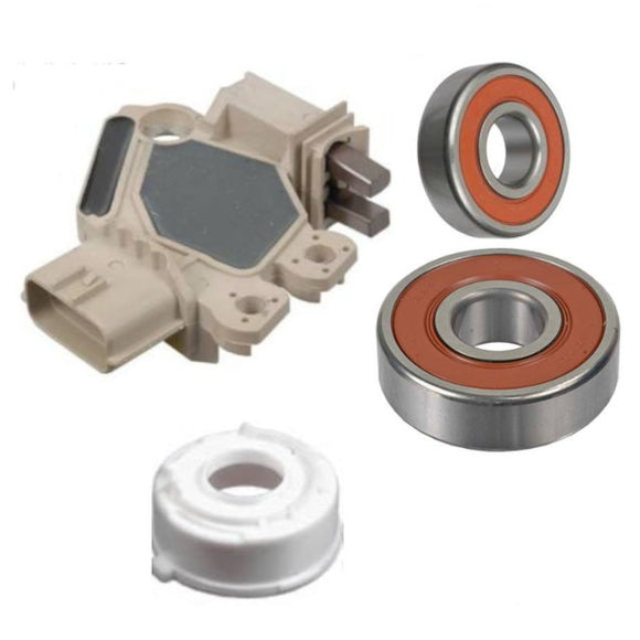 Alternator Rebuild Kit for 2003-2005 Sedona (Valeo Ref A0002655438) Regulator, Brushes, Bearings- 11013RK