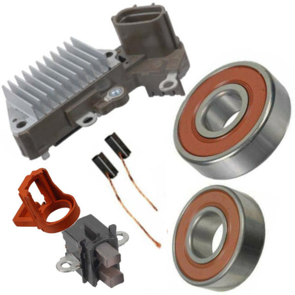 Alternator Rebuild Kit for Toyota 7FD10 7FD14 7FD15 7FD18 7FD20 (ref 102211-5190 102211-5240) Regulator, Brushes, Bearings -12473RK