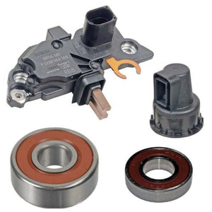 Alternator Rebuilt Kit; Voltage Regulator, Bearings, Brushes for Mercedes R500 SL55 G55 CL55 ML500 &more For Bosch 0124625007 or 0124625032 - 11068RK