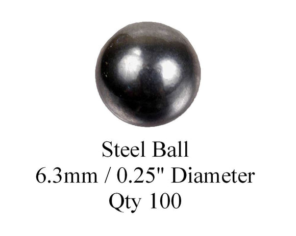 100 Steel Balls 6.3mm Diameter on Ford PMGR Starters - 69505181