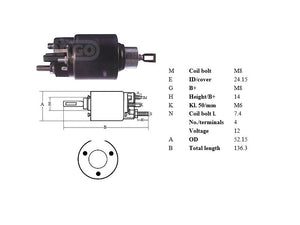 2001-2006 BMW 330 3.0L Starter Solenoid