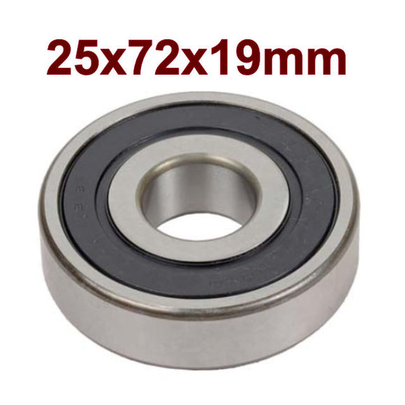 Bearing, Double Sealed, I.D 25mm, O.D 72mm, Wide 19mm - (Mitsubishi ref#s 6306, S930P90670) - 57225