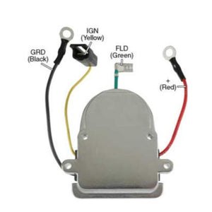Voltage Regulator 105-64, 8RG2010A, R7-1 For Motorola / Prestolite MR/8MR Series with Short Keyhole Case Style - 8010197