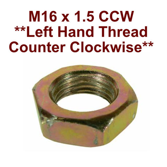 Pulley Nut, M16-1.5mm Left Handed - Counterclockwise Thread F00M990075 ...