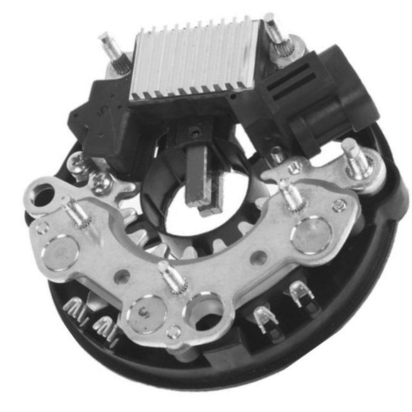 Alternator Kit Rectifier Regulator Brushes on  LR160-727, LR180-744 Replacing Hitachi GD214678E - 77041545C