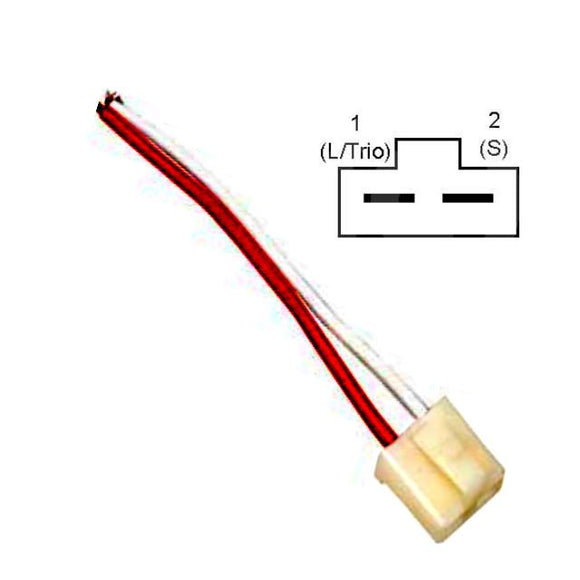 Alternator 2 Wire GM 10SI Plug Repair Harness Lead Pigtail -