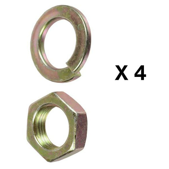 Alternator Pulley Nut includes Split Lock Washer •M17-1.5 •24mm •7.9-11mm - QTY 4 - 95001514