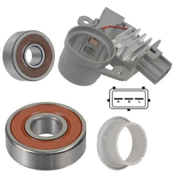 Alternator Rebuild Kit for 2003-2004 Ford Mustang SVT 4.6L Regulator, Bearings, & Brushes - 8304RK