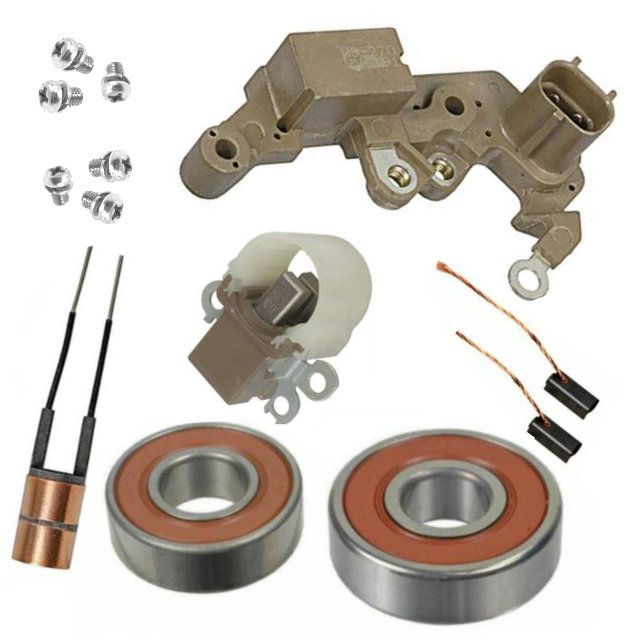Maniac Em Alternator Repair Kit Bearings Brush Holder with Brushes for 1998 2000 Dodge Durango 13823 24RK