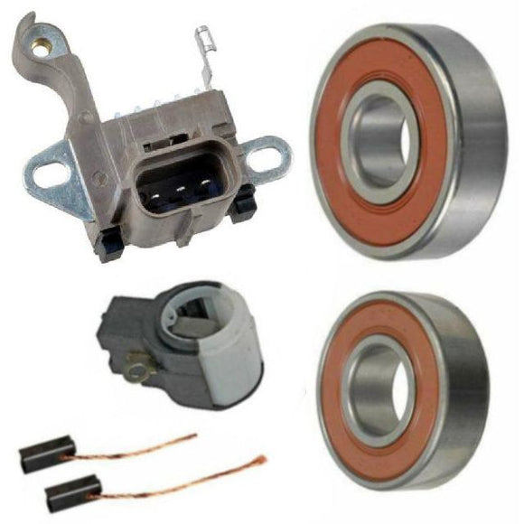 Alternator Rebuild Kit for 2015-2020 Ford F150 5.0L Flex Fuel with 200Amp Regulator, Bearings, Brushes - 44001RK
