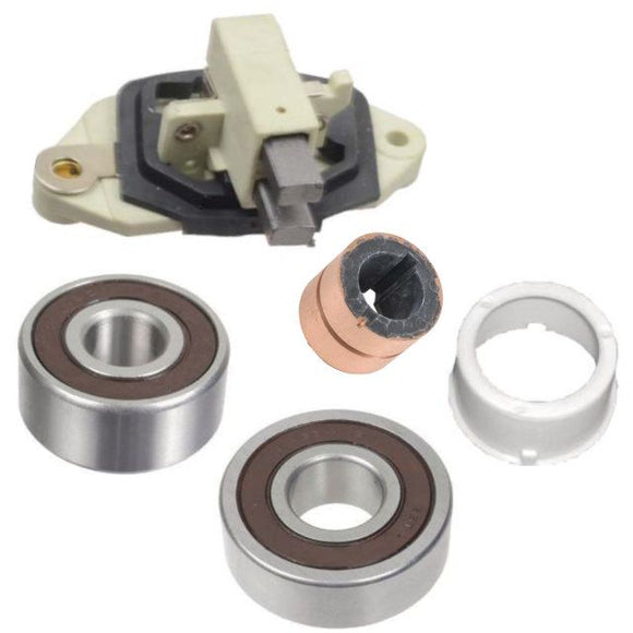 Alternator Rebuild Kit for 24 Volt 65 Amp for 1989-2012 Case Tractors Equipment with Bosch 0120468054, 0120468147,  Regulator Brushes Bearings Slipring - 12149RK