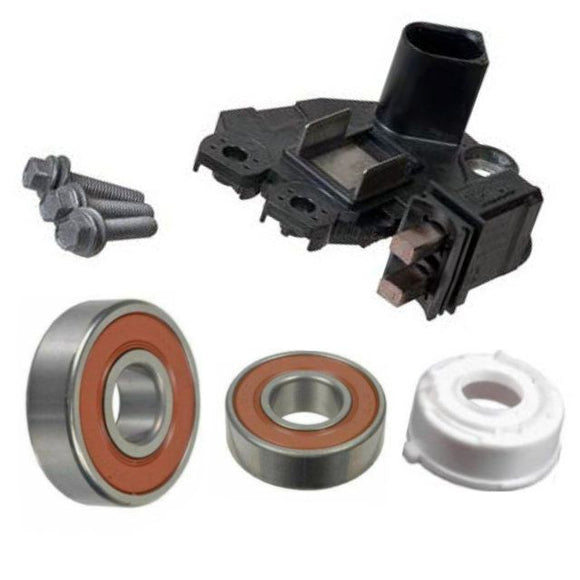 Alternator Rebuild Kit Sprinter with 220-230 Amp Valeo A6421540802, Voltage Regulator, Brushes, Bearings - 11457RK