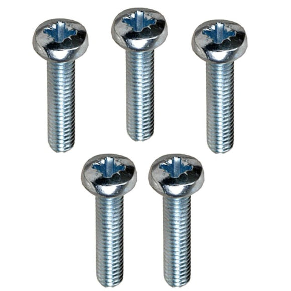 Brush Holder and Bearing Retainer Attaching Screw, Brush Holder Attaching screw, M4-0.7, 17.7mm L, Phillips Round Head QTY 5 - 9620109