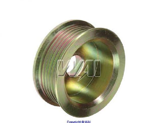 Alternator Pulley, 6-Grooves, 17mm ID, 71.5mm OD Replacing Denso 021040-6240, 021041-5530, 021041-7540, 021041-7590, 021041-9200 - 79909013