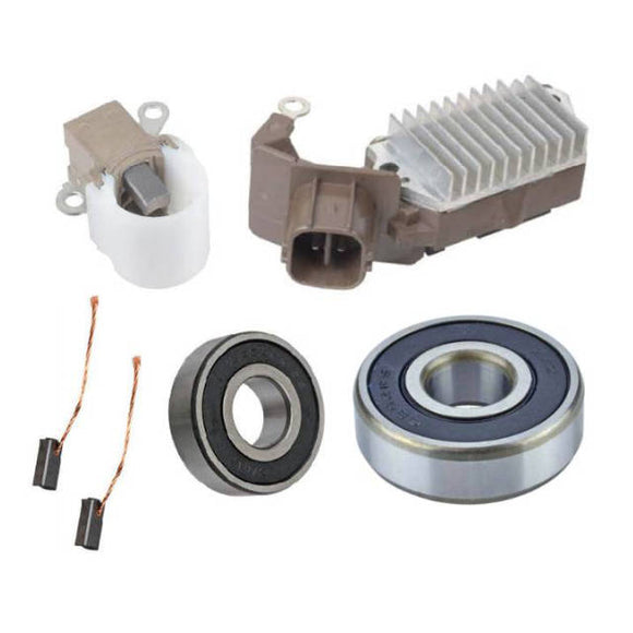 Alternator Rebuild Kit; Voltage Regulator with Brushes & Bearings Alternator 2007-2016 Toyota Tacoma 2.7L