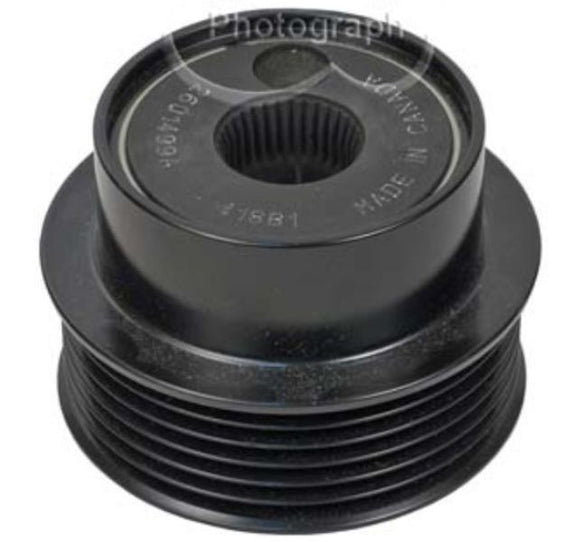 Litens Decoupler Version Pulley, 6-Grooves, Decoupler, 17mm ID, 71.9mm OD - 79083387