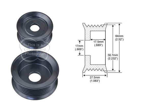 Pulley Alternator Valeo 6 Groove 2650296