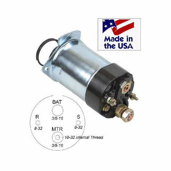 Starter Solenoid for Delco 5MT, 8MT, 10MT, 20MT, 22MT, 25MT & 27MT STARTERS - 245-12004