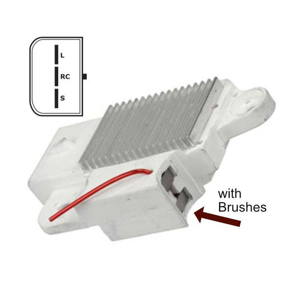 Voltage Regulator compatible with Ford VP6L8U-10C359-AA for 4G Series 12 Volt A-Circuit Alternators - 8050518AB
