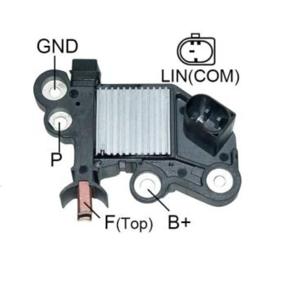 Voltage Regulator Replacing Bosch 0272220807 fits Audi Applications with Bosch - 80201281A
